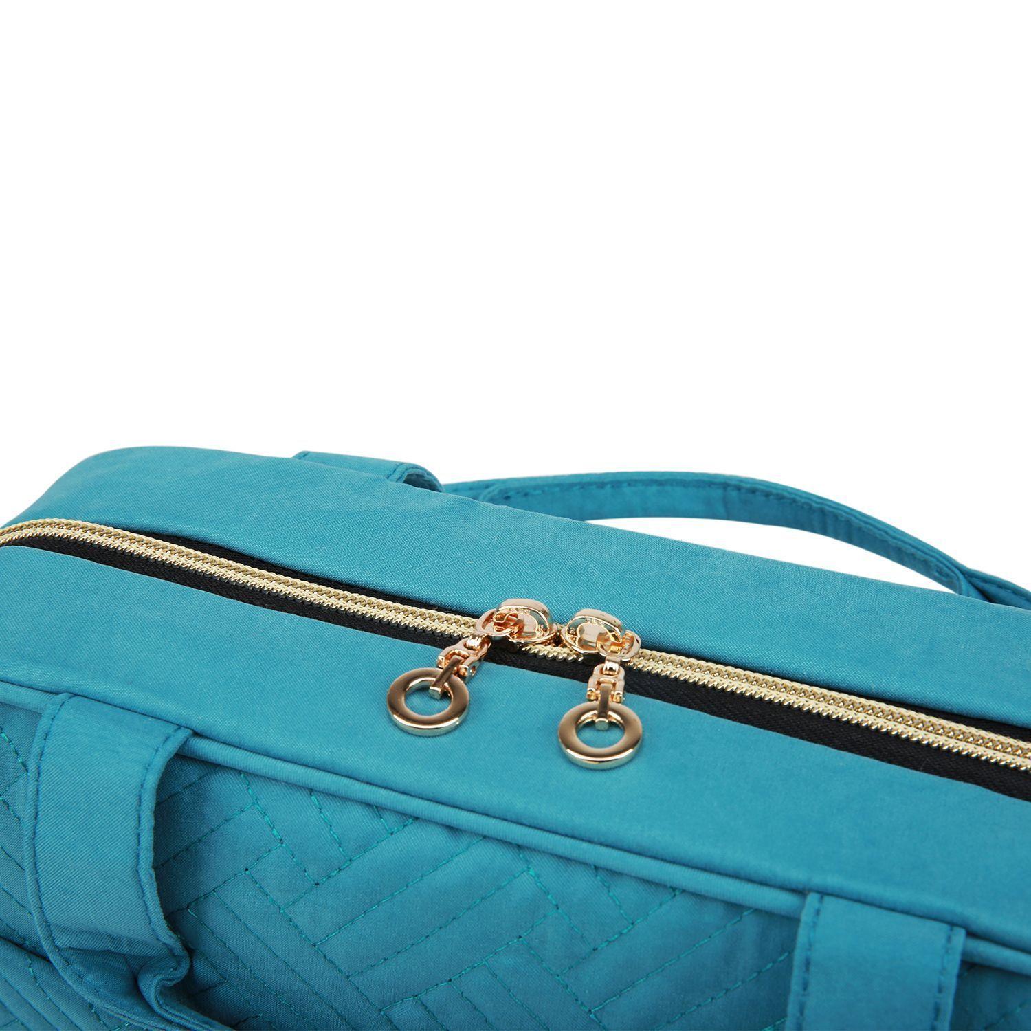 Bagsmart Neceser de Viaje Bonchemin con Gancho Mediano Turquesa-5