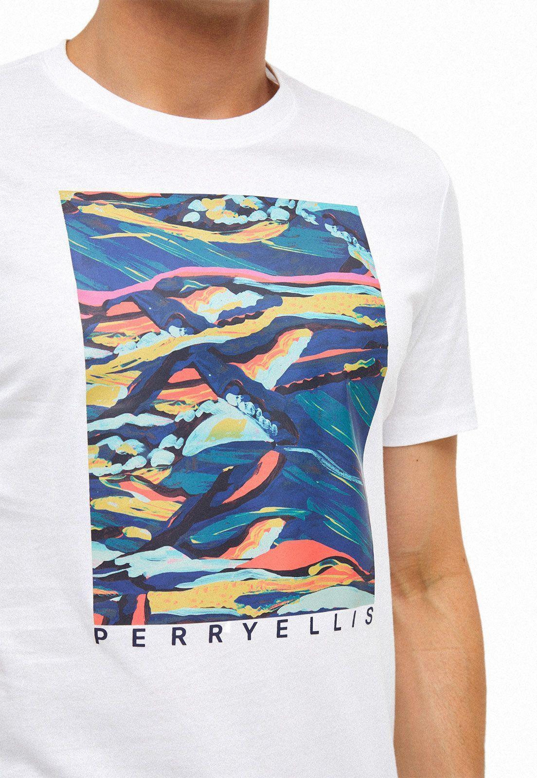 Polera estampada blanca-1