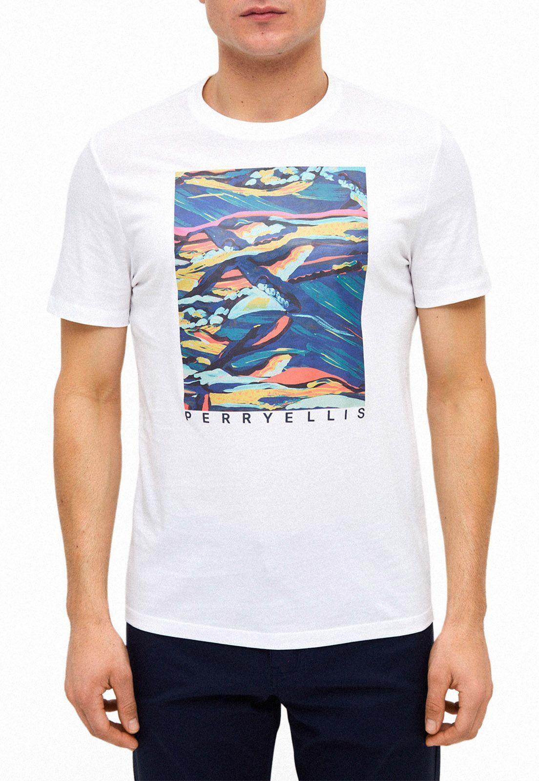 Polera estampada blanca-0