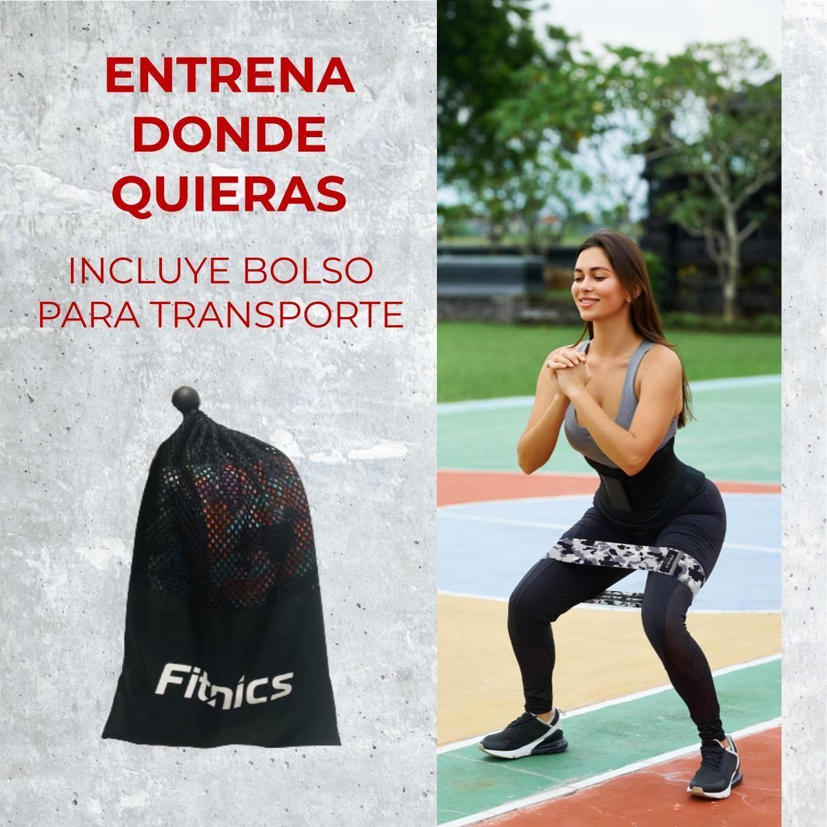 Bandas Resistencia Elasticas Tela Estampadas Fitnics Set x 3-3