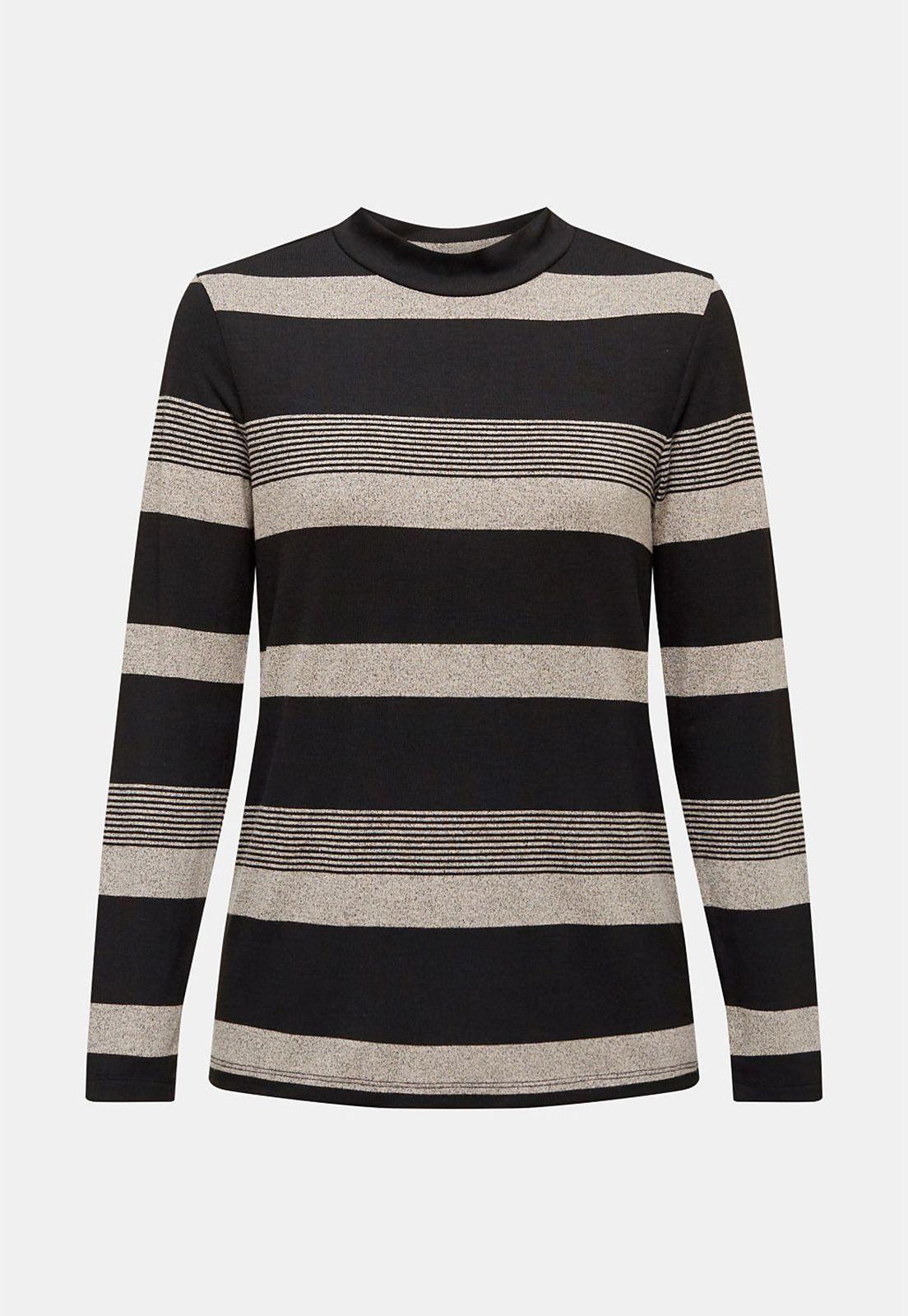 Polera De Manga Larga Con Cuello Alto-3