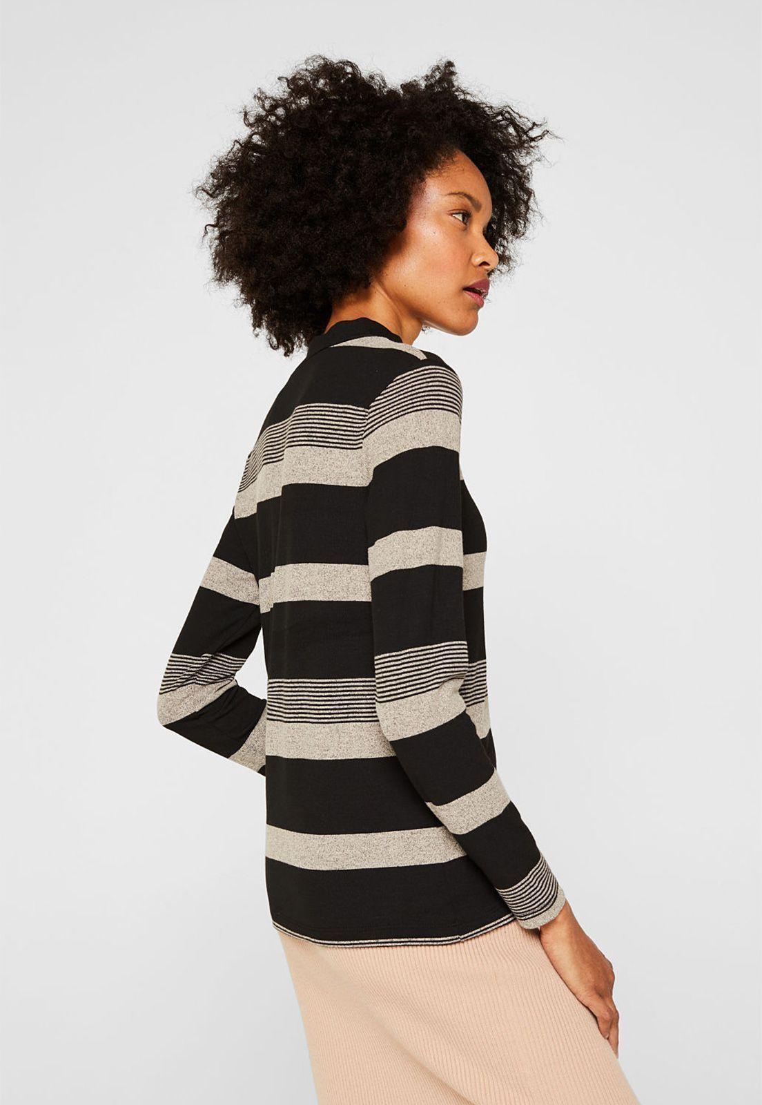 Polera De Manga Larga Con Cuello Alto-1