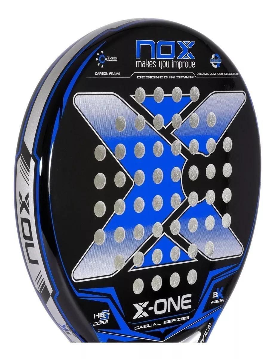 Pala Padel Nox X- One Casual Series Azul + Funda-4