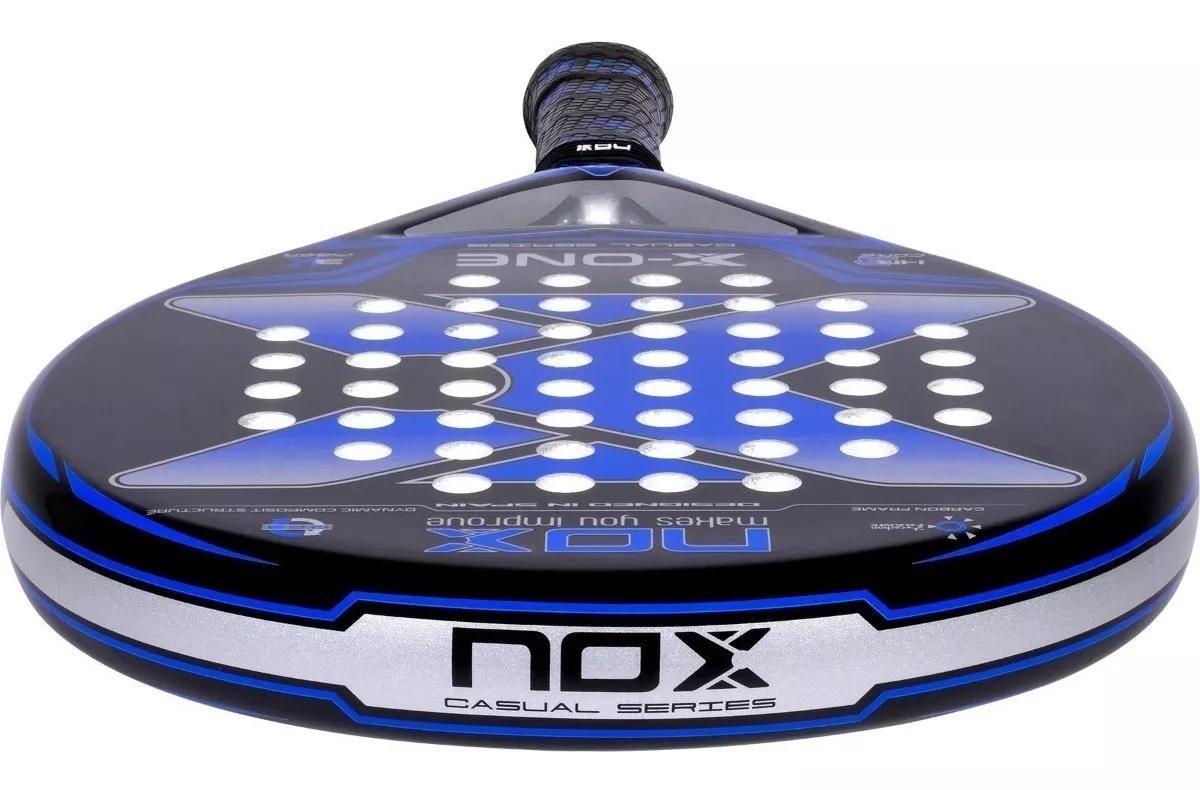 Pala Padel Nox X- One Casual Series Azul + Funda-2