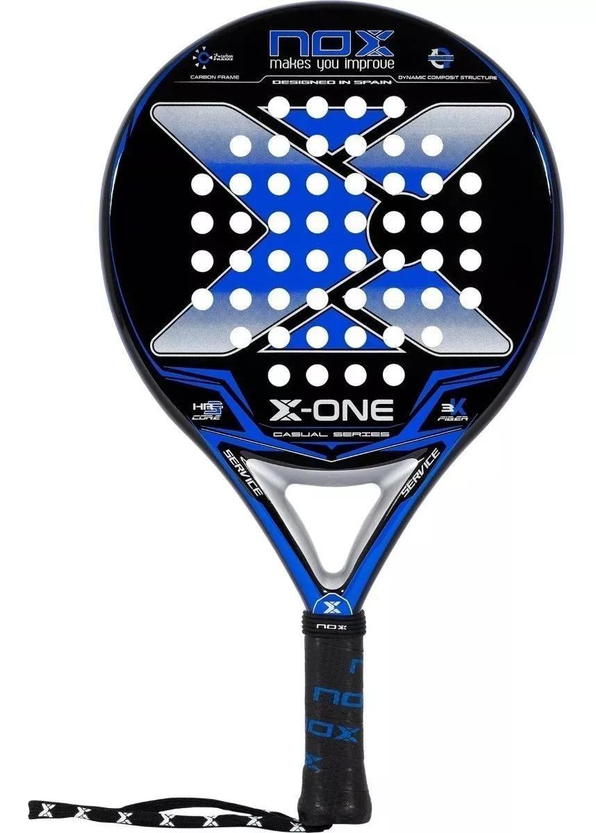 Pala Padel Nox X- One Casual Series Azul + Funda-0