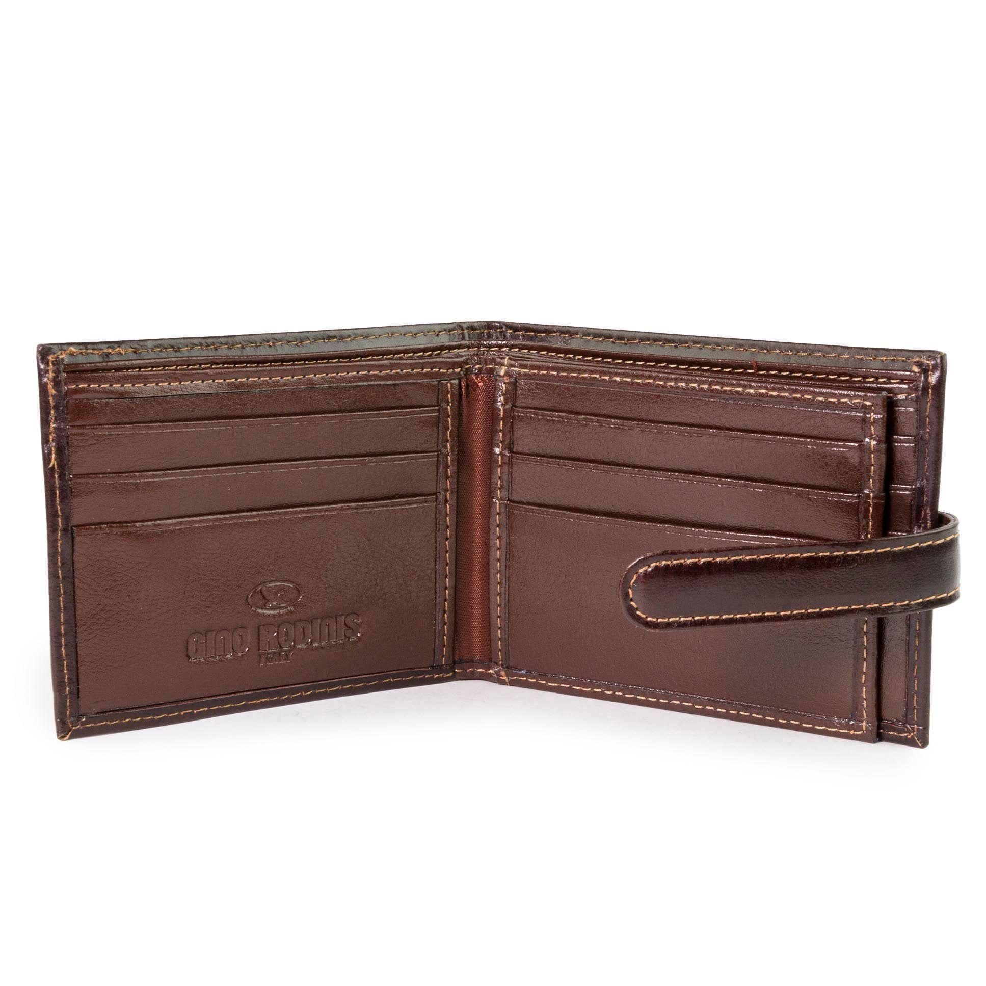 Billetera hombre Gino Rodinis  Rieti 681 Café-3