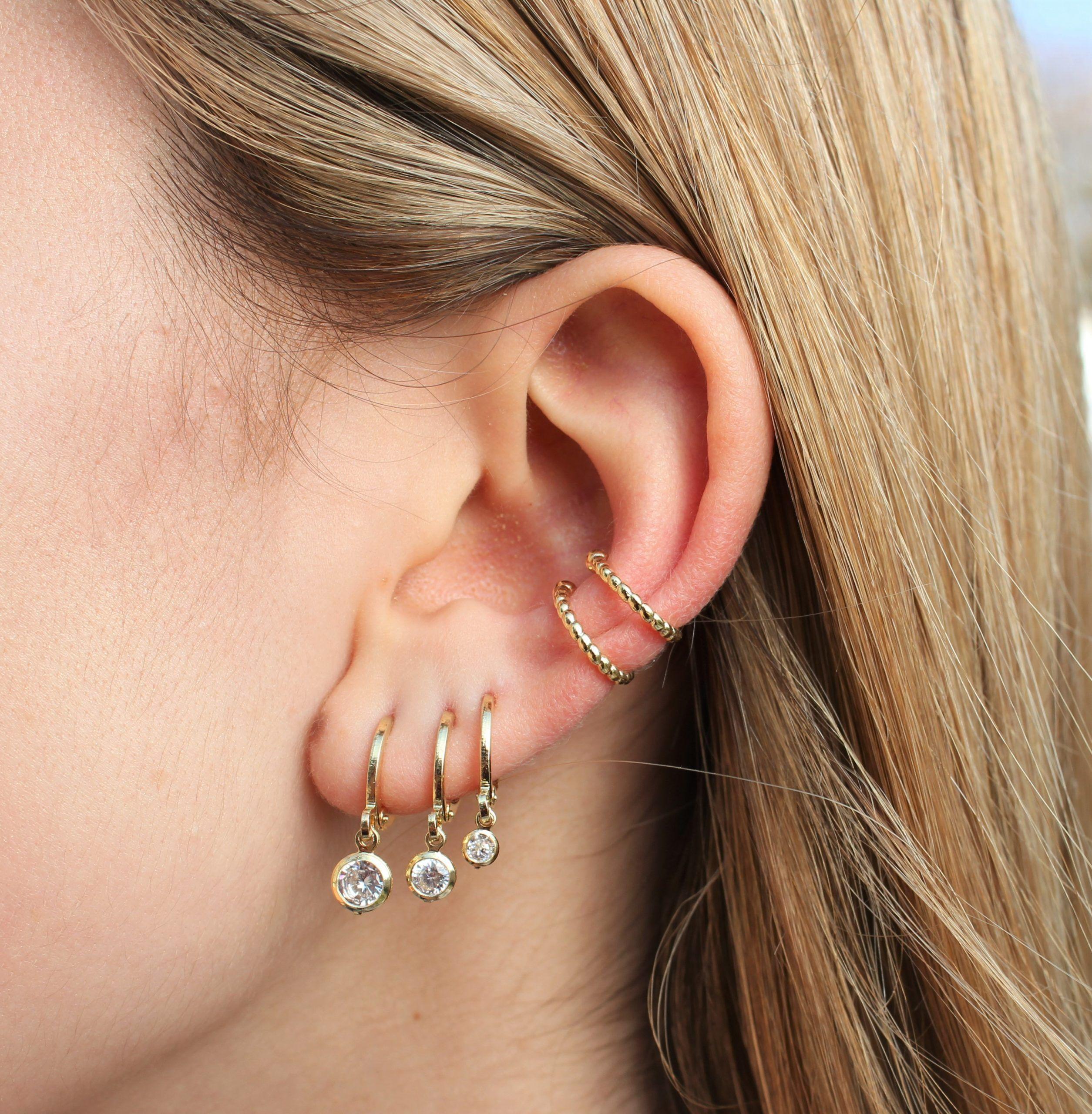 Argollas Sarah 4 mm Bañado en Oro Philippa Joyas-1