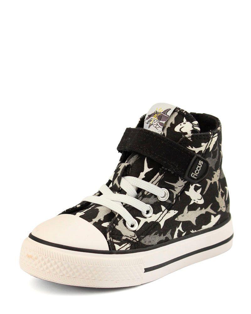 Zapatilla Urbana Caña Velcro A Caminar Niño Ficcus-0