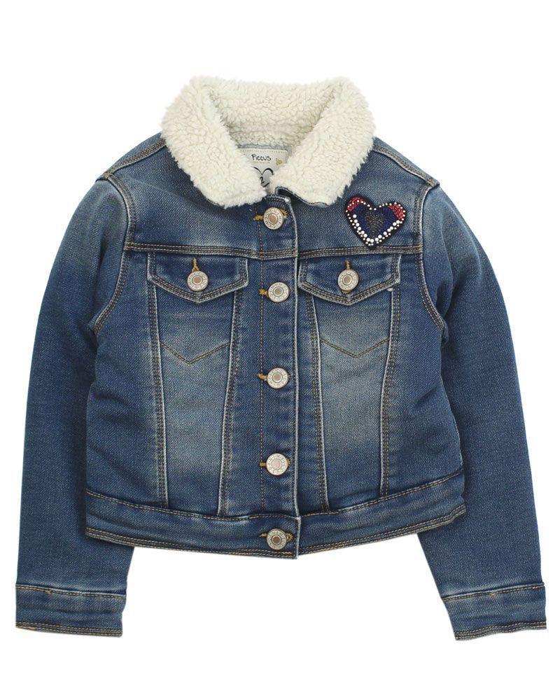 Chaqueta Kids Niña Jeans Ficcus-0