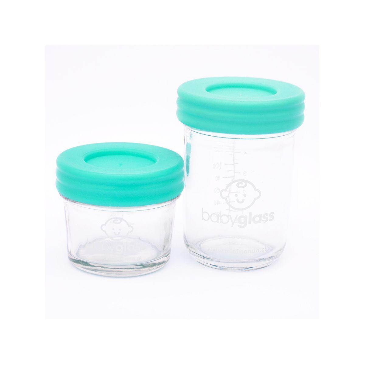 BABYGLASS: PACK 2 SET GRANDES - Incluye 2 Set de 4 contenedores 240 ml y 4 contenedores 120 ml-2