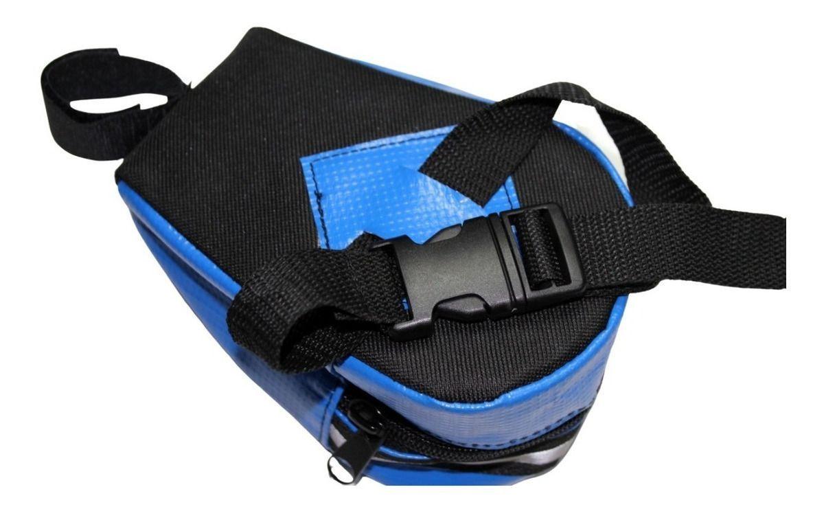 Bolso Sillin Bicicleta Impermeable Azul Nuevo On Wheels-2