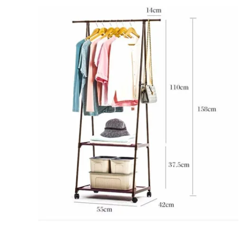 Perchero Organizador Ropa Con Ruedas Estante-1