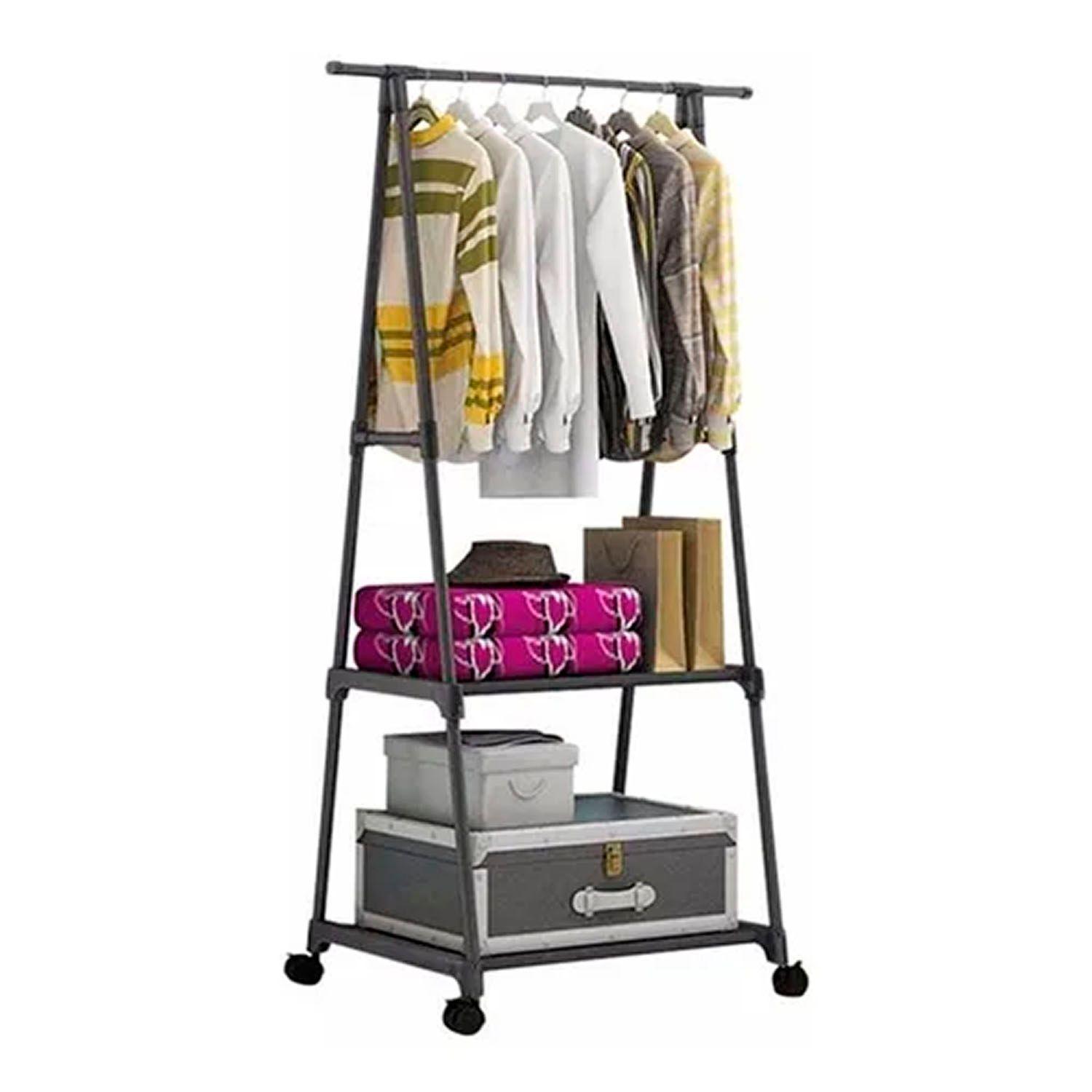 Perchero Organizador Ropa Con Ruedas Estante-0
