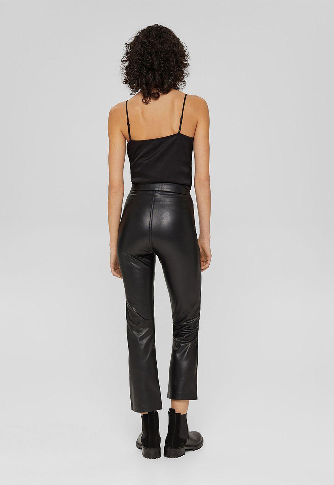 Pantalón mujer de ecocuero Esprit-1