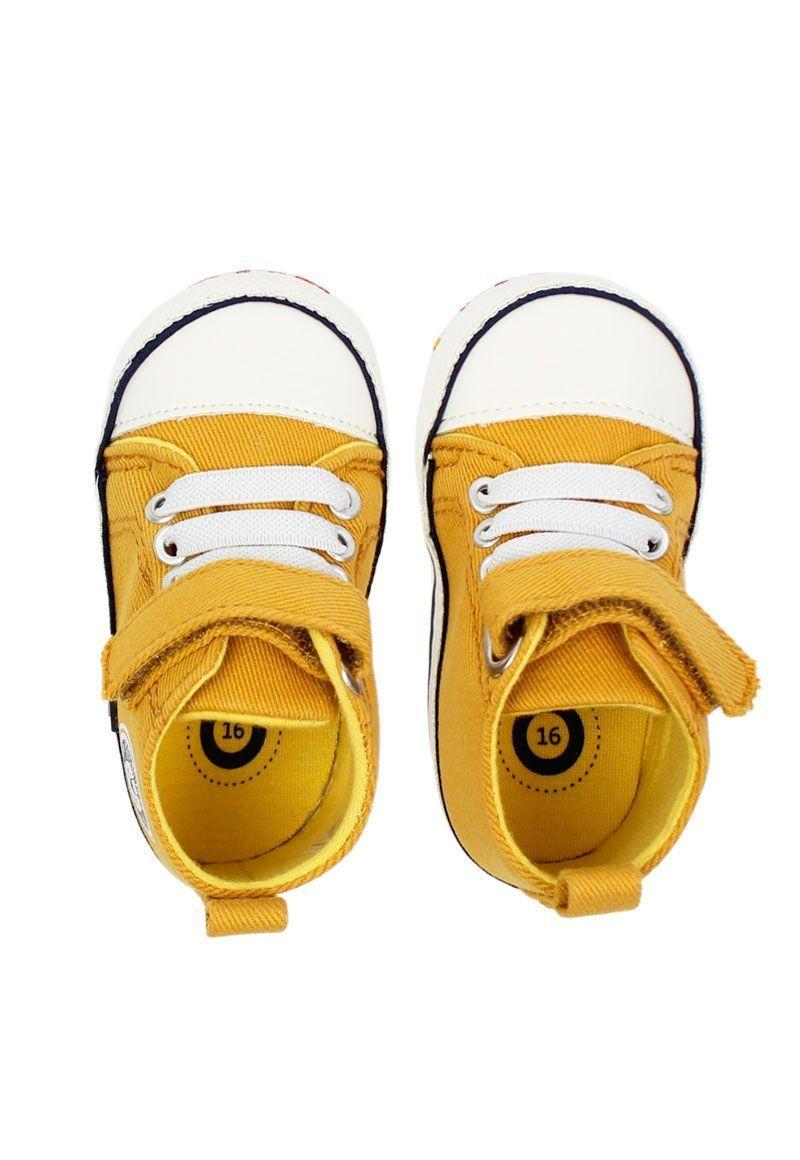 Zapatilla caña velcro elástico bebé soft niño 819-2