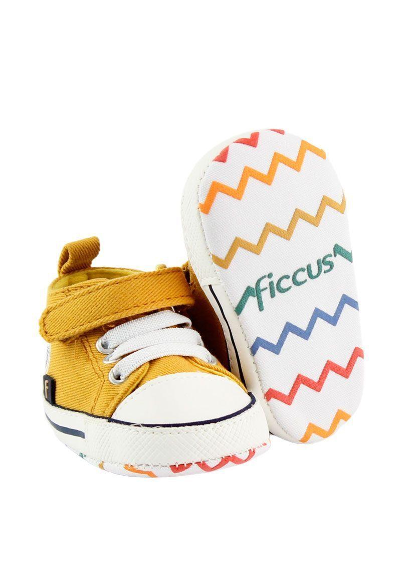 Zapatilla caña velcro elástico bebé soft niño 819-3