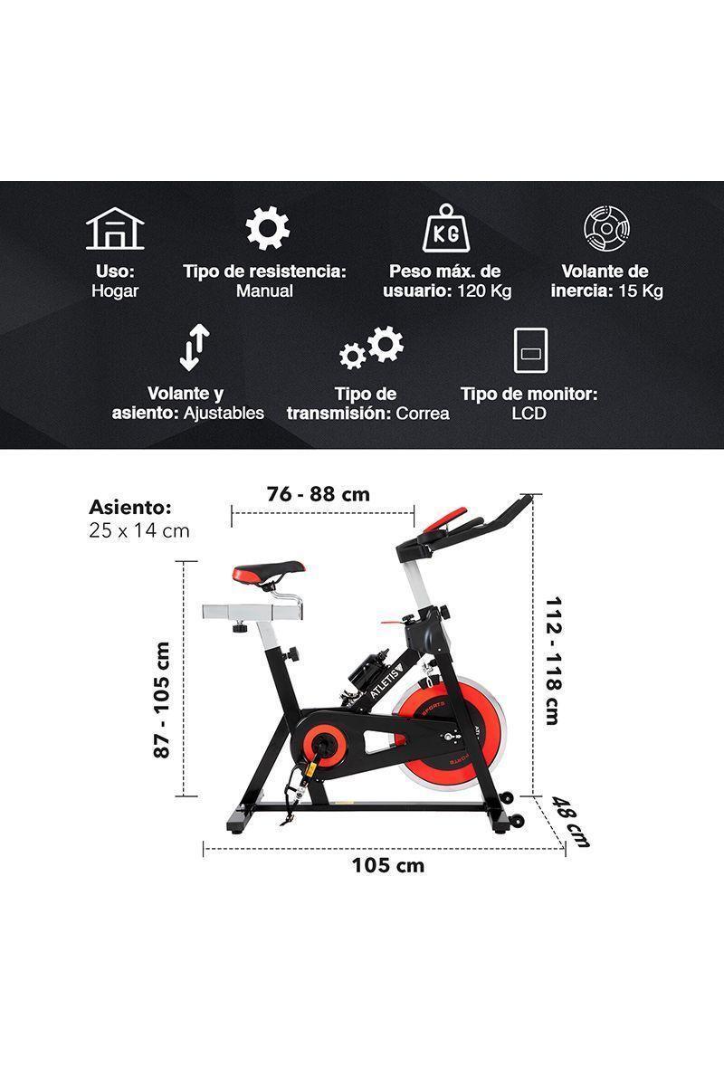 Pack Trotadora M201+ Bicicleta Spinning 15K Blanco-2