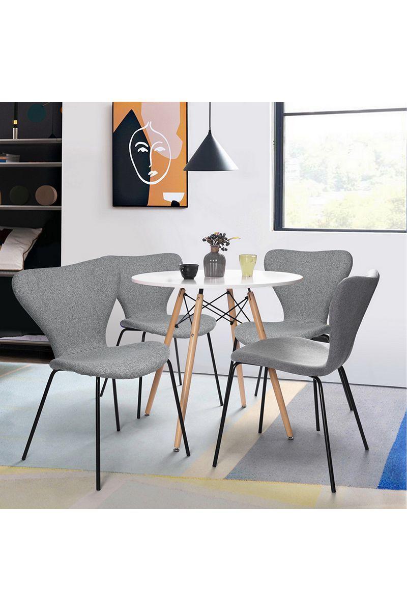 Pack 4 Sillas Comedor Sicodelia Gris-5