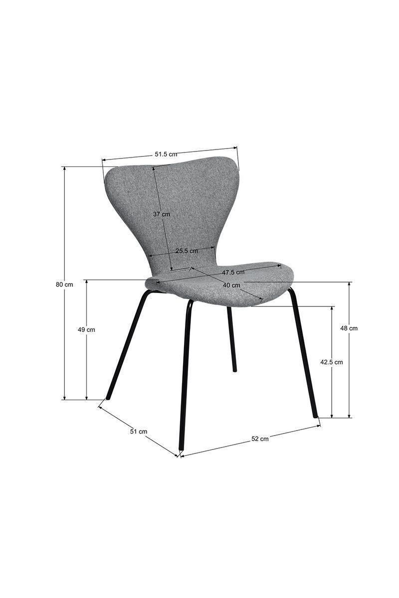 Pack 4 Sillas Comedor Sicodelia Gris-2