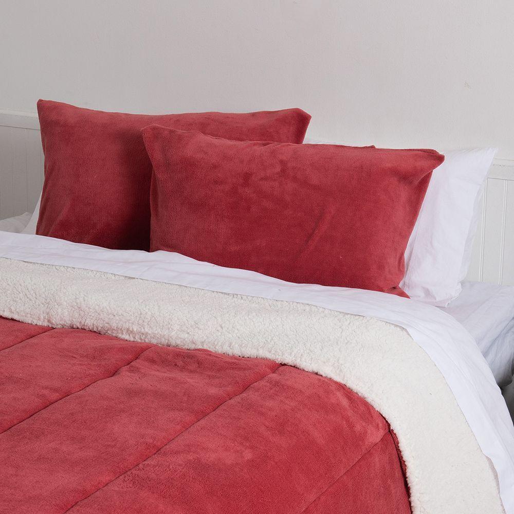 Plumon Coral Sherpa King Burdeo-3