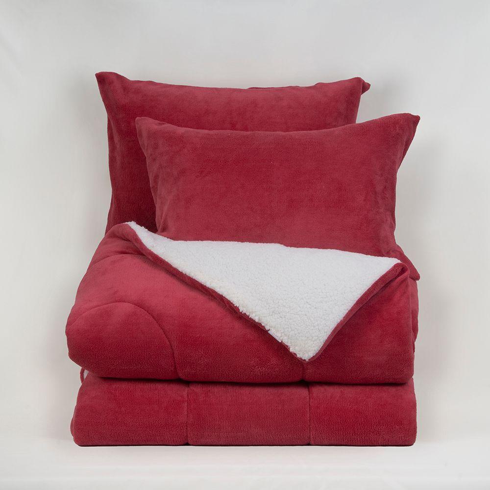 Plumon Coral Sherpa King Burdeo-1