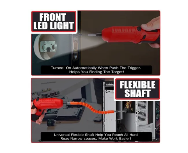 Destornillador Eléctrico Inalámbrico Recargable 4.8v-3