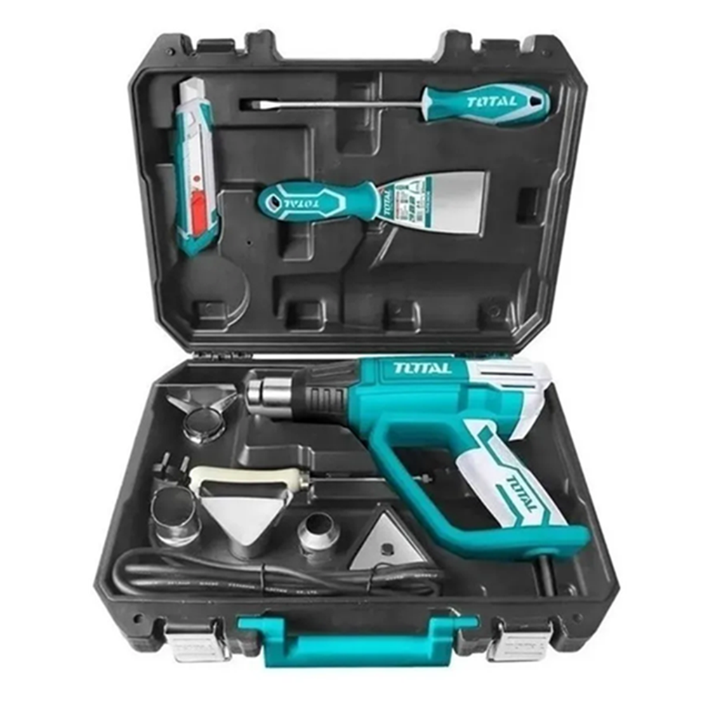 Pistola De Calor 2000w 630°c Digital Maletin Total-0