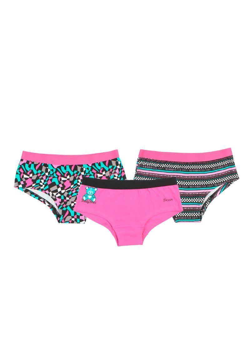Pack triple pantaleta teens niña 660-0