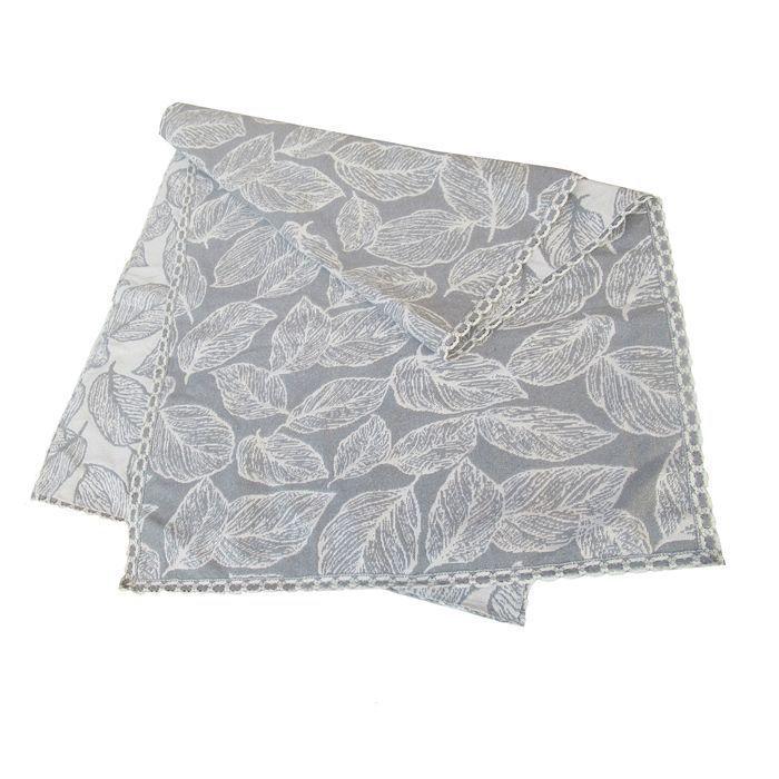 PIECERA HOJAS GRIS-0