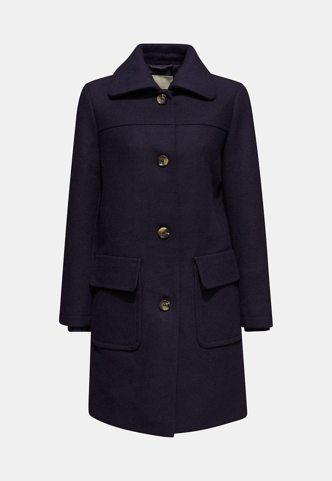 Con lana: abrigo con bolsillos de solapas-7