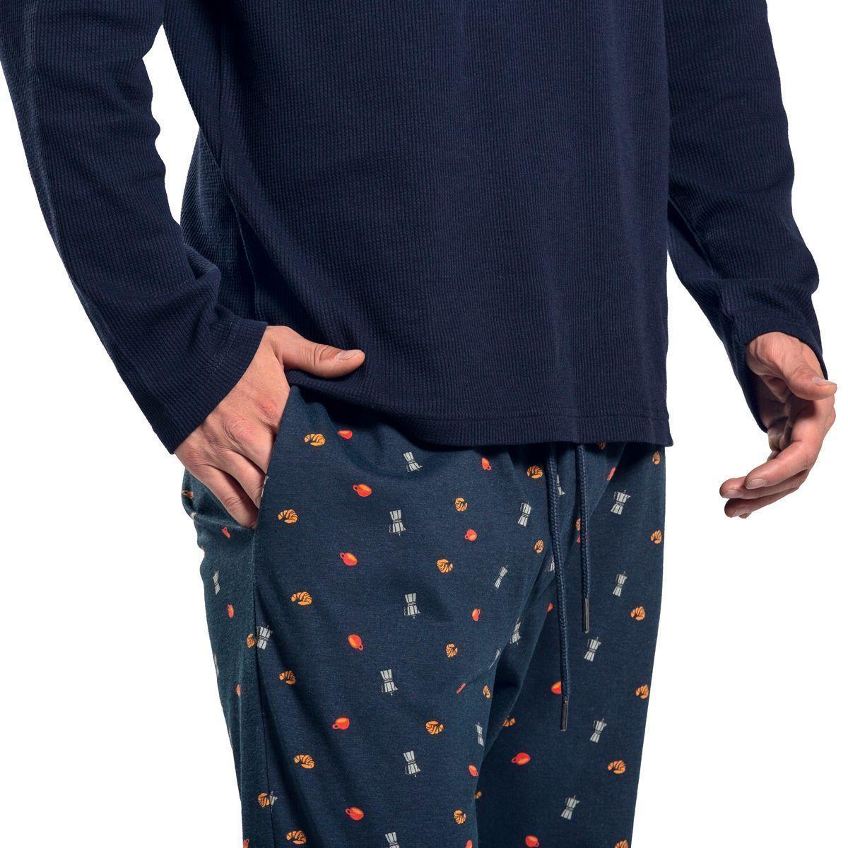 Pijama Algodón Invierno Manga Larga Top 226c1-2