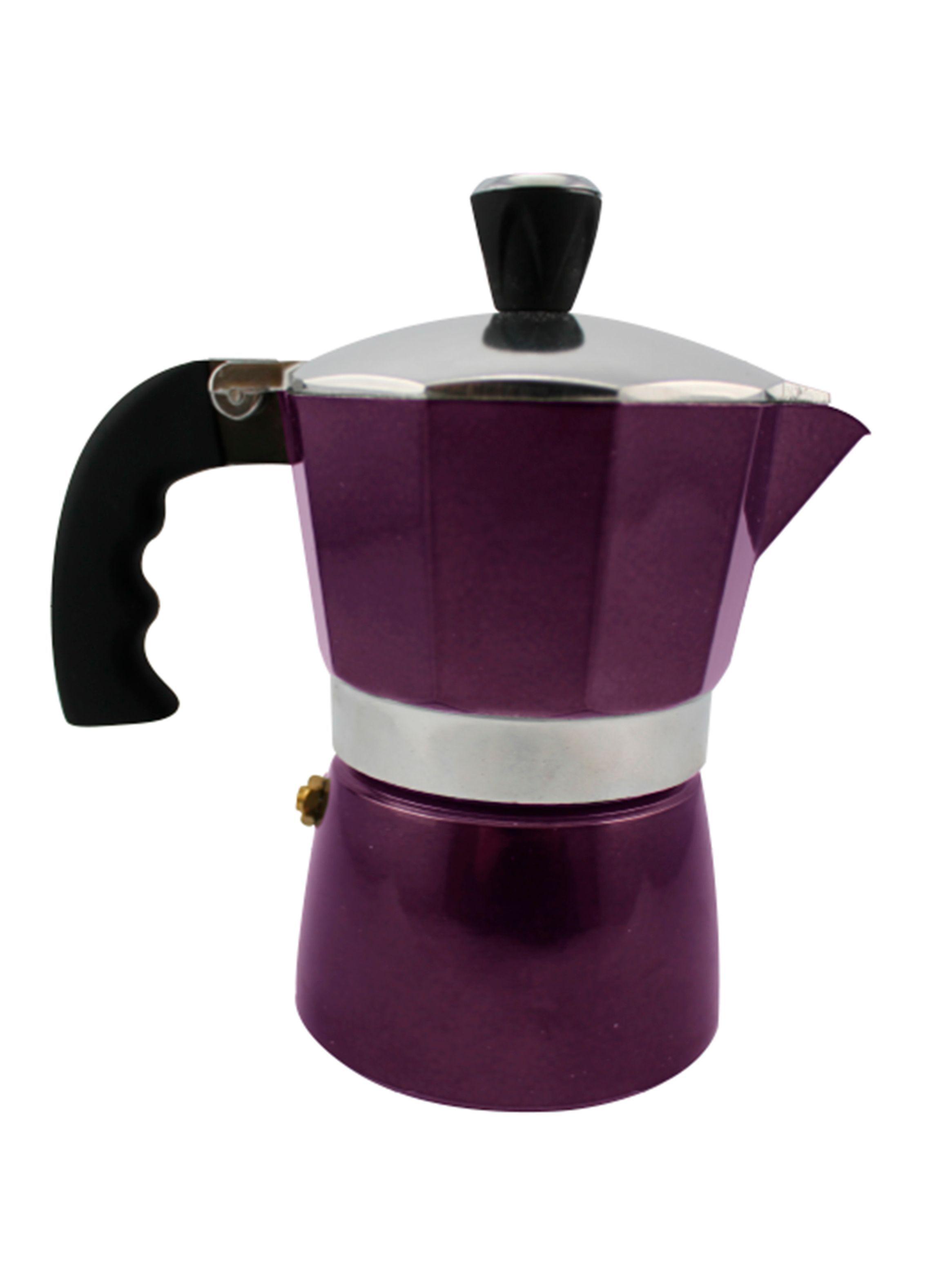 Cafetera Italiana  pqueña 210cc  LILA 3 tazas Express 30 ml-1