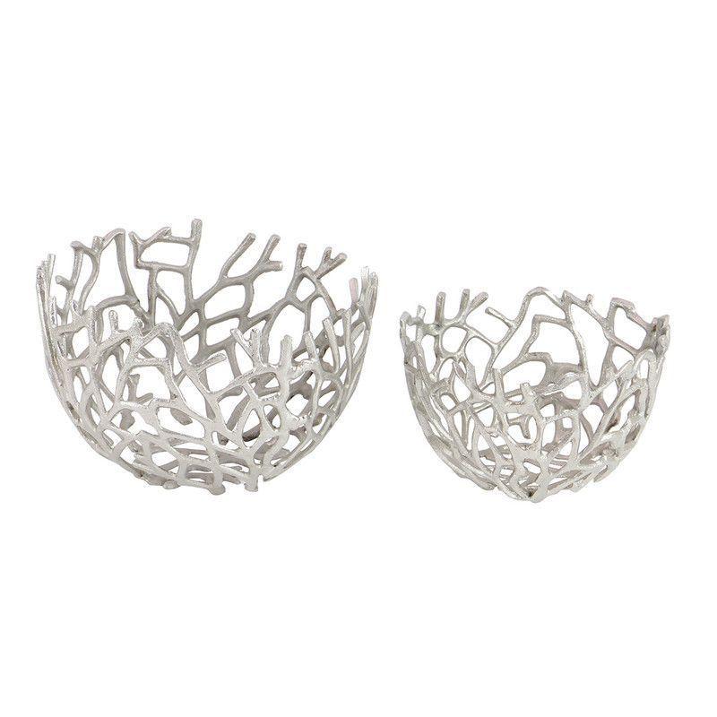 Set Bowls Coral Silver-0