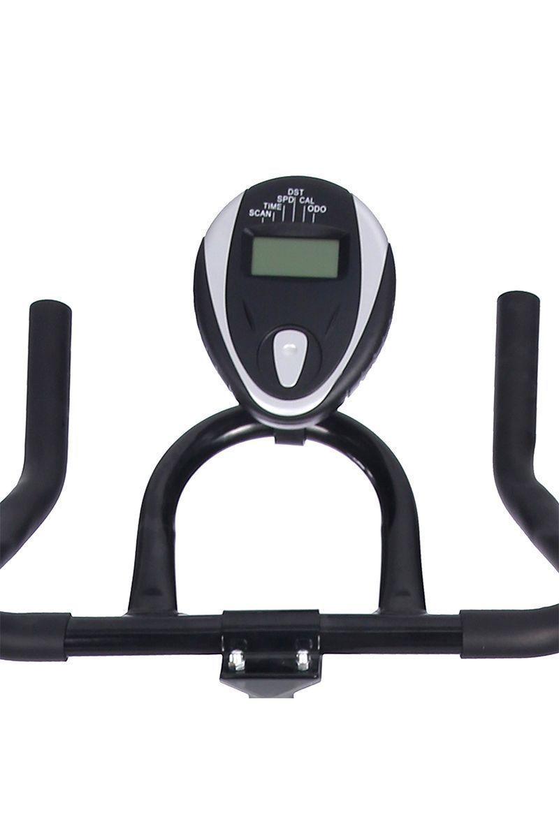 Bicicleta Spinning Pro II con Monitor LCD Blanca-5