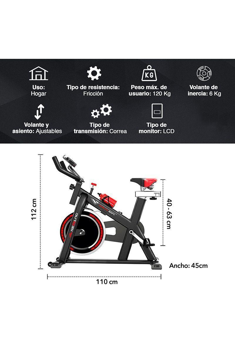 Pack Trotadora Pro CS6069 + Spinning Home Fitness Negro-2