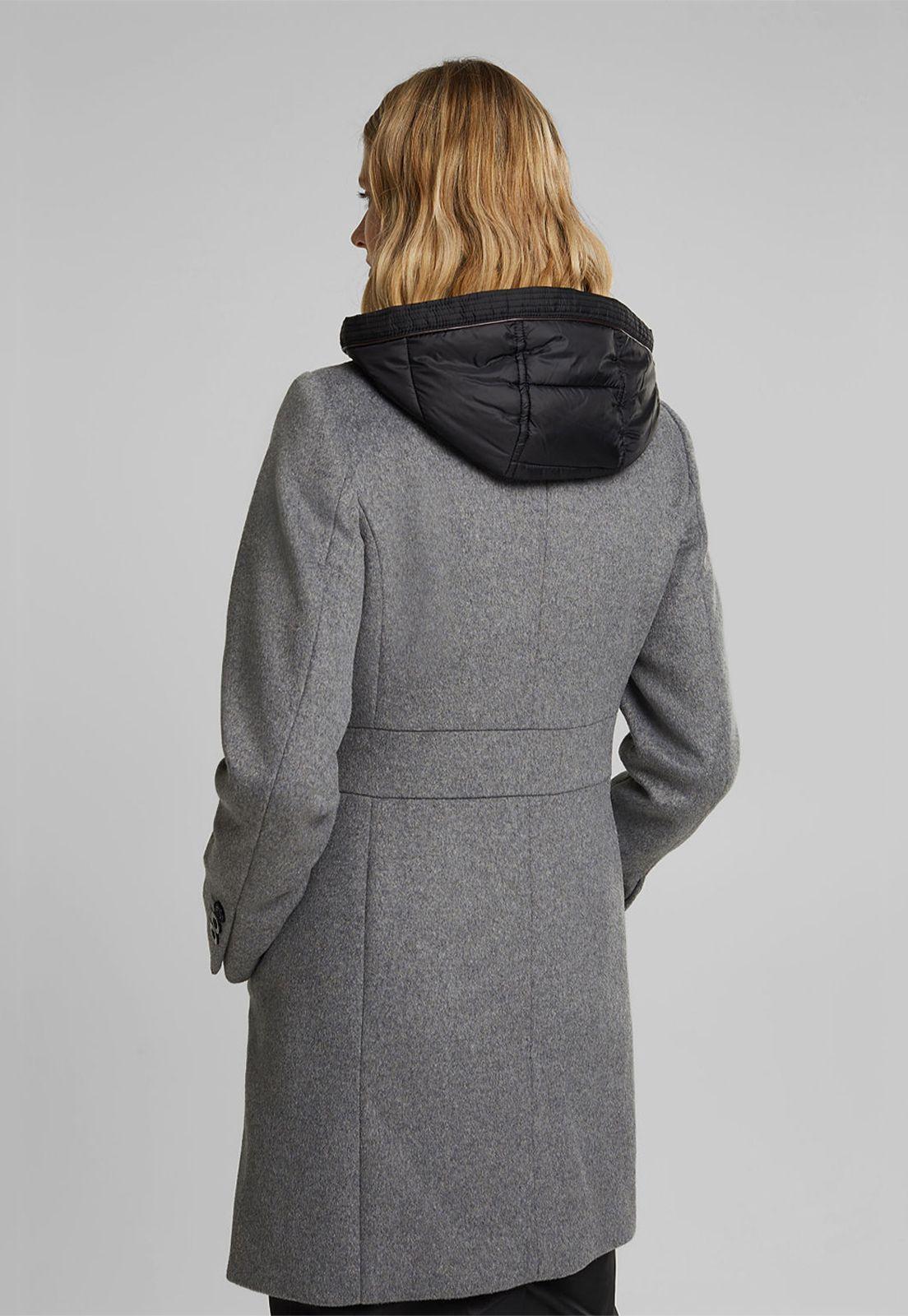 Abrigo Mujer Con Capucha Esprit-1