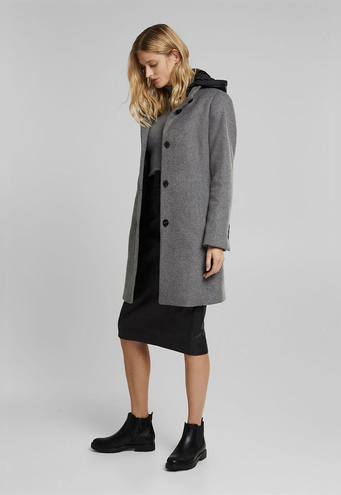 Abrigo Mujer Con Capucha Esprit-2