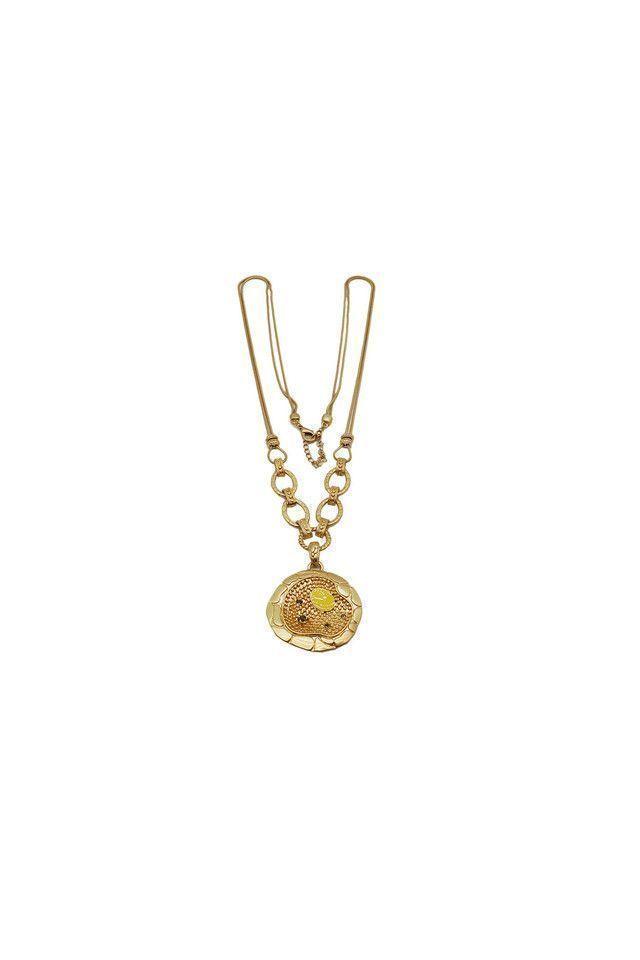 Collar Largo Plateado Trigal Treasure Humana-0
