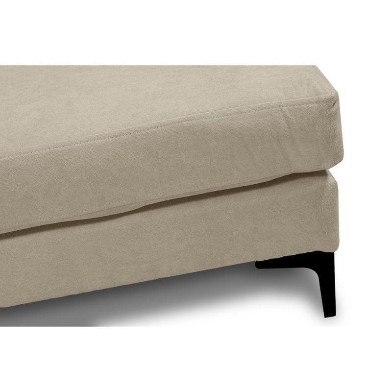 Sofá Aldara Chenille Tipo Lino Beige 3 Cuerpos-2