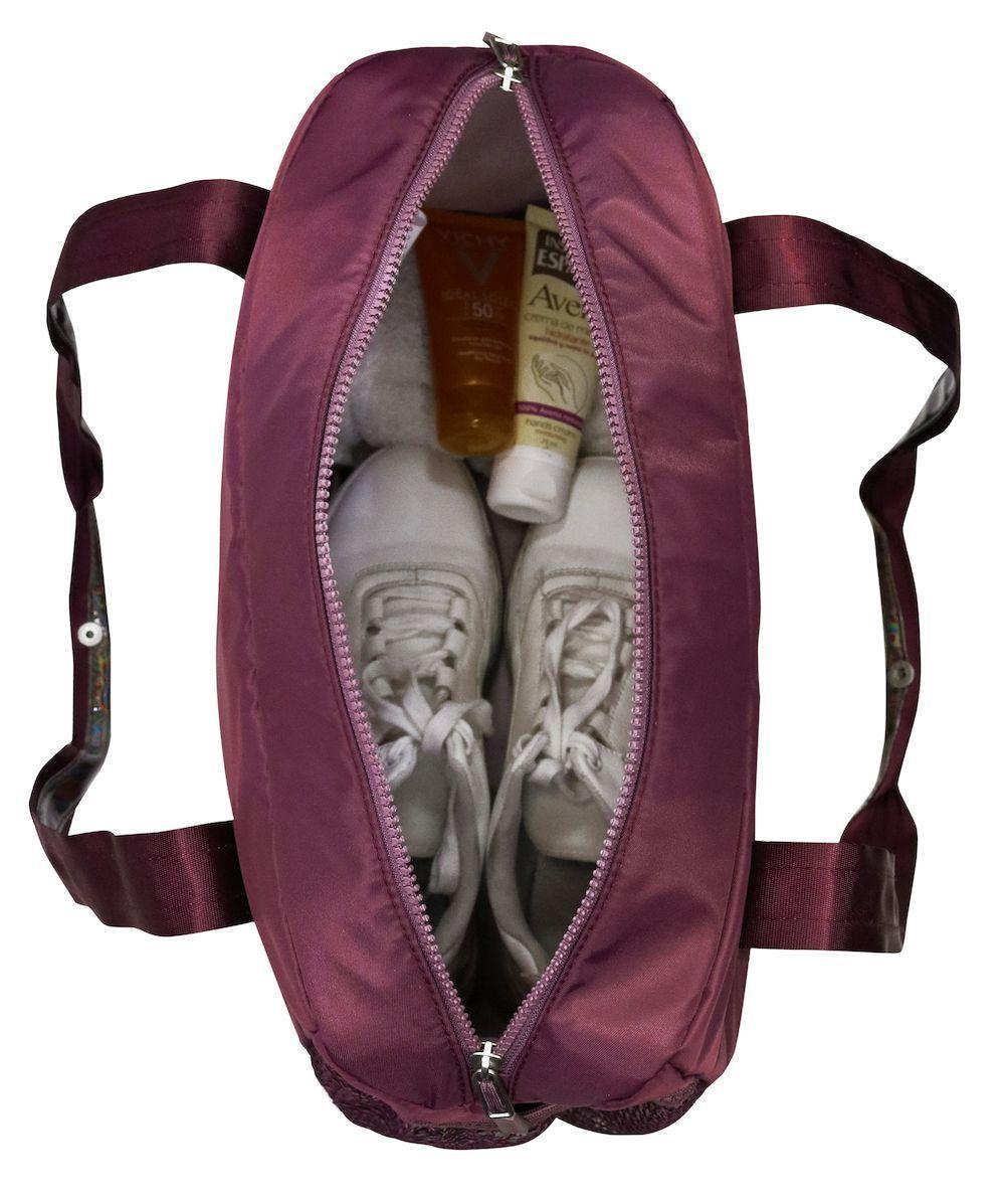 Bolso Deportivo Gradient Burdeo Mujer Head-2