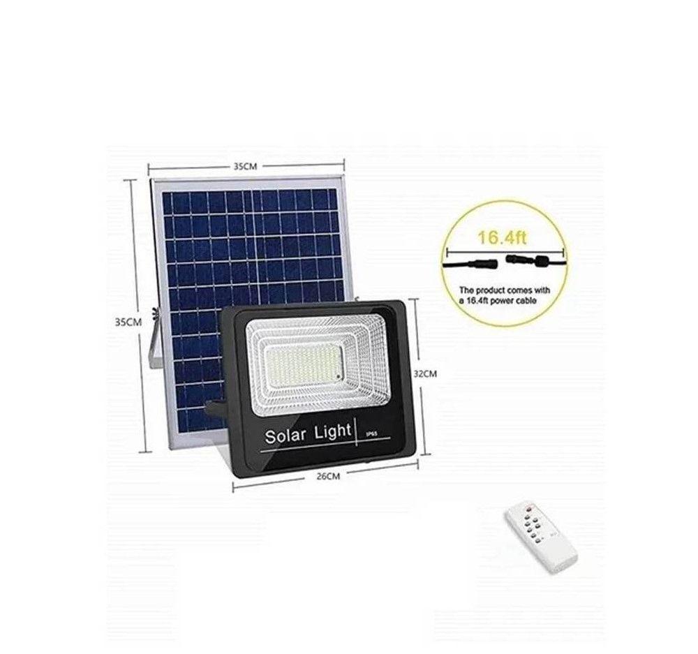 Lampara Reflector Led 60w Panel Solar Con Control Exterior-2