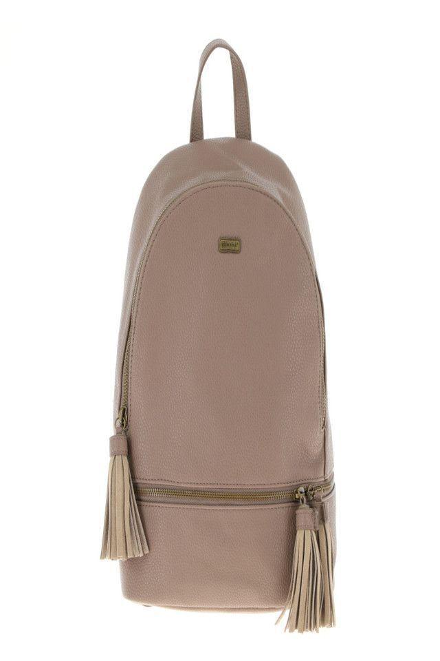 Mochila Pompones Taupe Humana-0