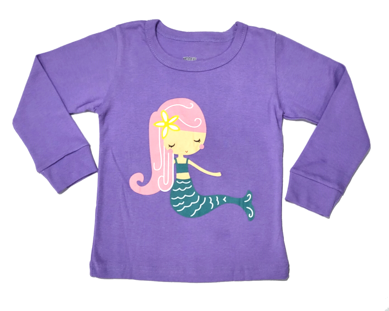 Pijama algodón niña sirena-1