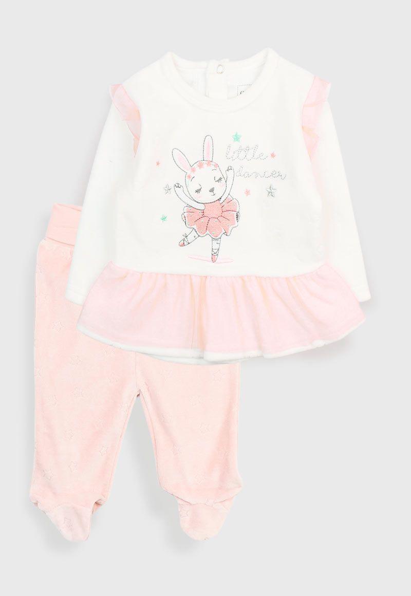 Conjunto newborn niña plush tul ballerinas 122-0