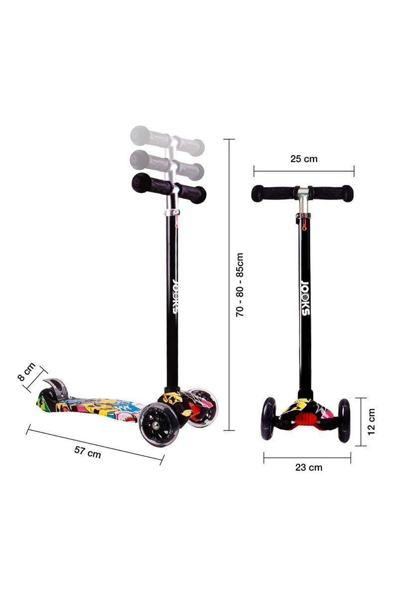 Scooter Monopatín Ajustable Light Wheels - Amarillo-1