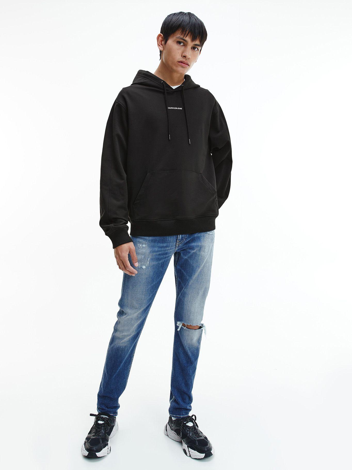 Polerón Branding Hoodie Negro Calvin Klein Hombre-1