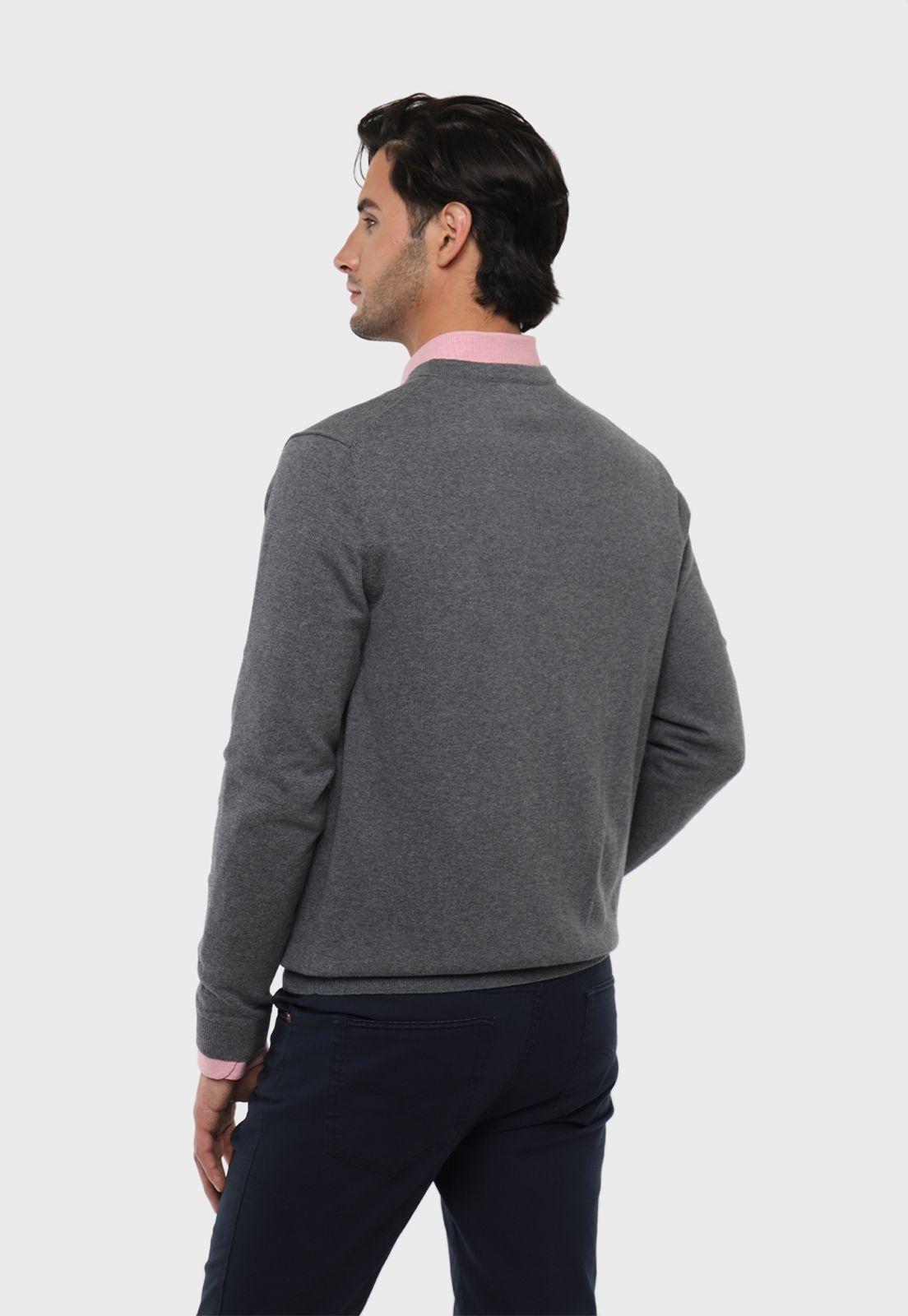 Cárdigan Melange Manga Larga Arrow-1