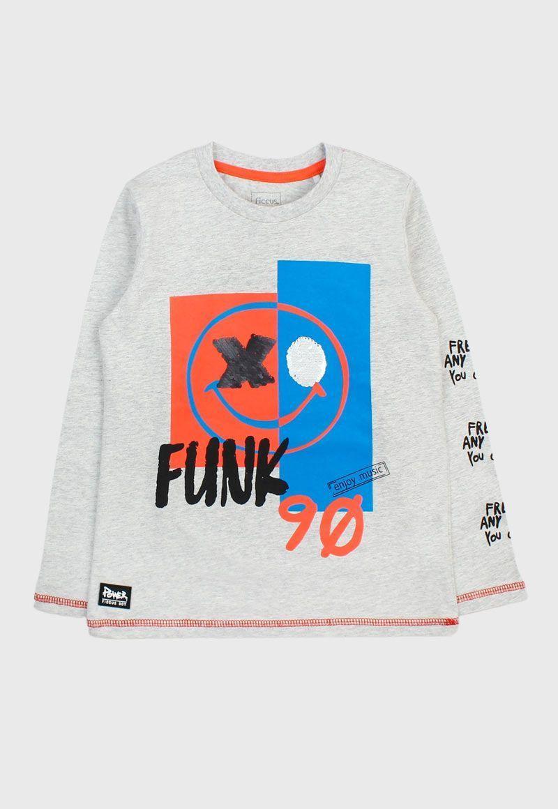 Polera kids niño lentejuelas power 236-0