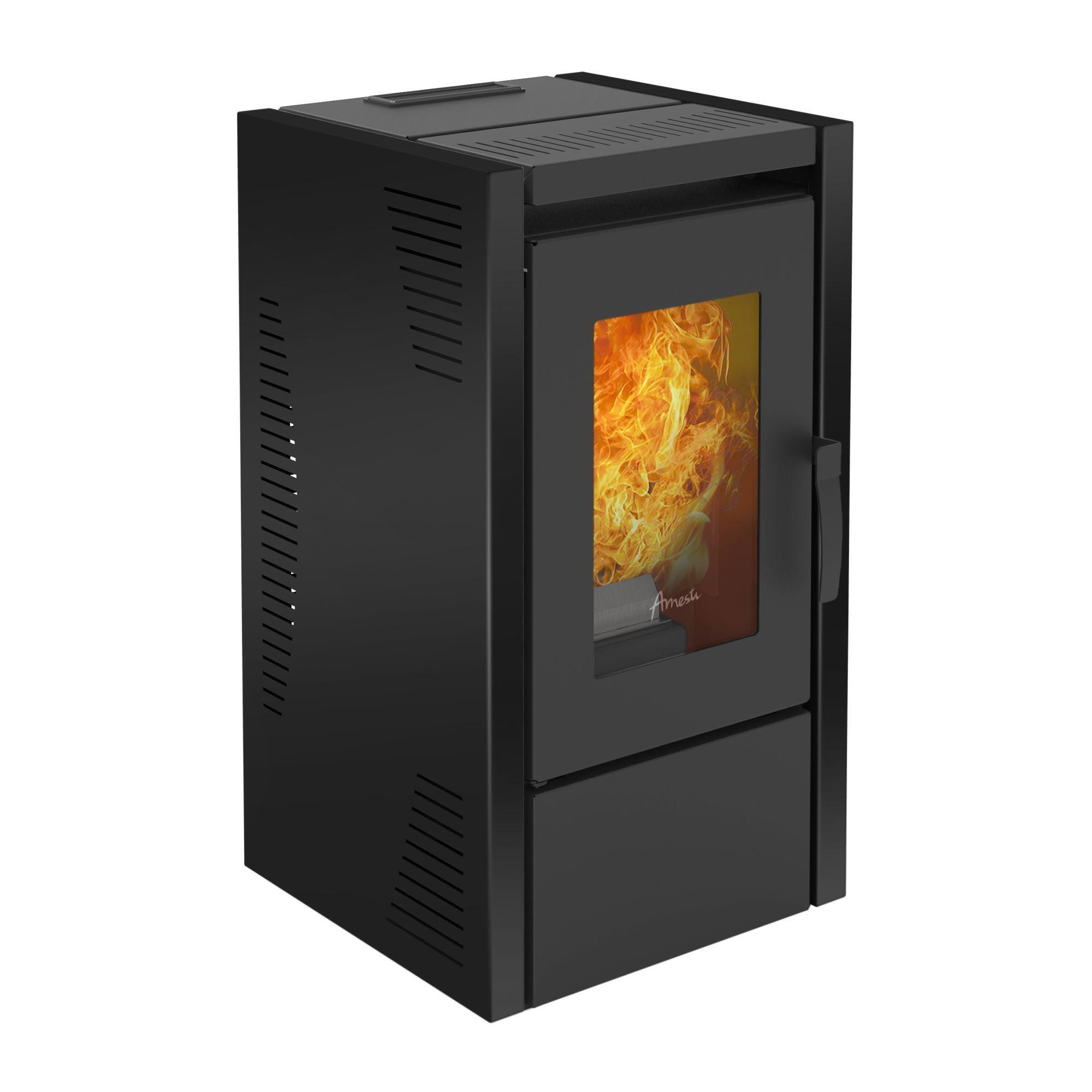 Calefactor a Pellet Amesti Italy 7100 Negro -0