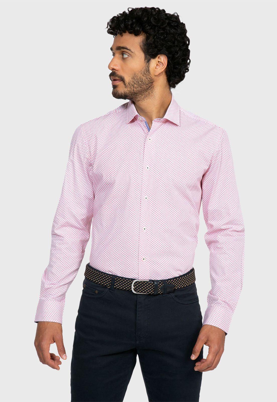 Camisa Arrow Manga Larga Floreada-0